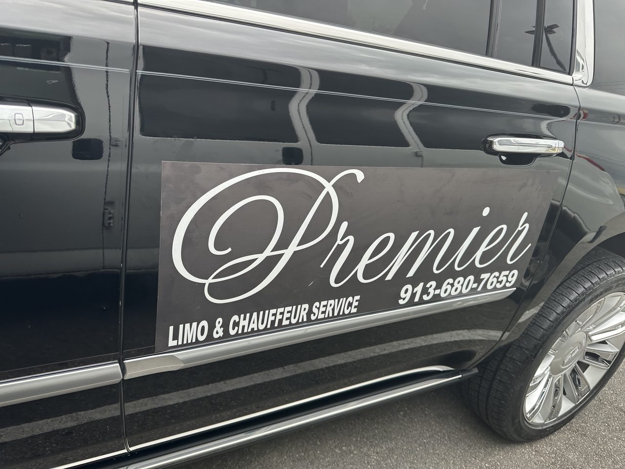 Premier Limo & Chauffeur Service door emblem